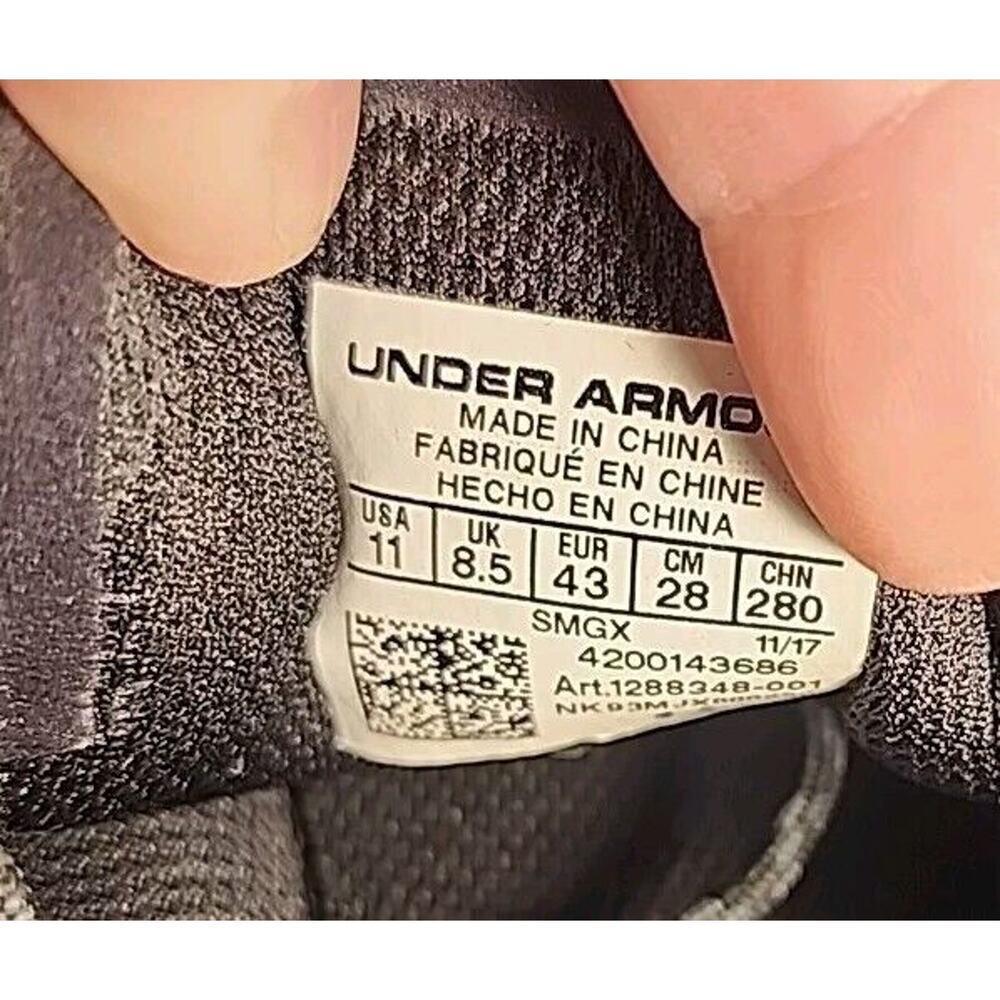 Under Armour Charged 24 7 SMGX Gray Shoes Sneakers Womens Size 11, Mens Size 9 - Picture 10 of 10